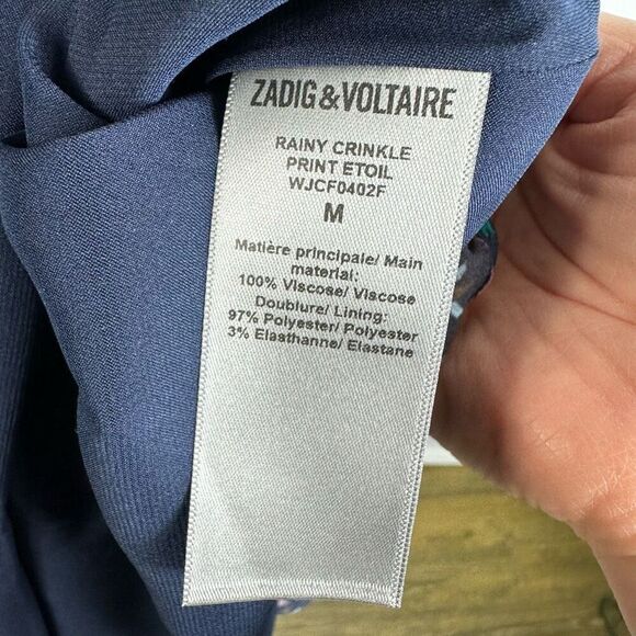 Zadig & Voltaire Blue Floral Maxi Dress - Picture 14 of 14